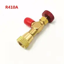 Yfashion 2pcs R22 R410A Refrigeration Charging Adapter for 1/4in Safety Valve Service(1 R22,1 R410A)