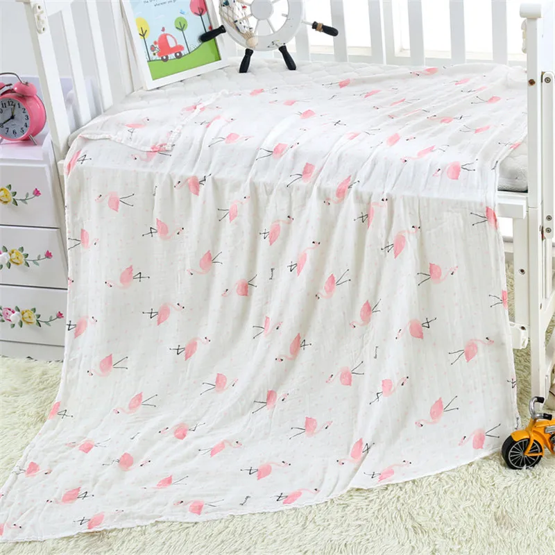 Cotton Gauze Cartoon Towel Bath Towel Textile  Shawl Children Blanke