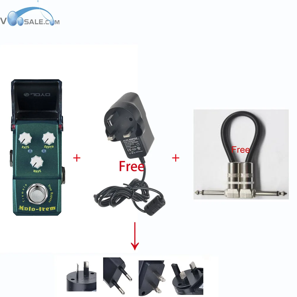 

JOYO JF-325 Molo-trem Effect Guitar Pedal Mini Size with True Bypass Guitar Accessories and Guitar Cable Connector