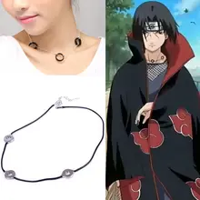 Itachi colar cosplay 3 loops naruto akatsuki uchiha colares & pingentes jóias gargantilha corrente como o presente #65952