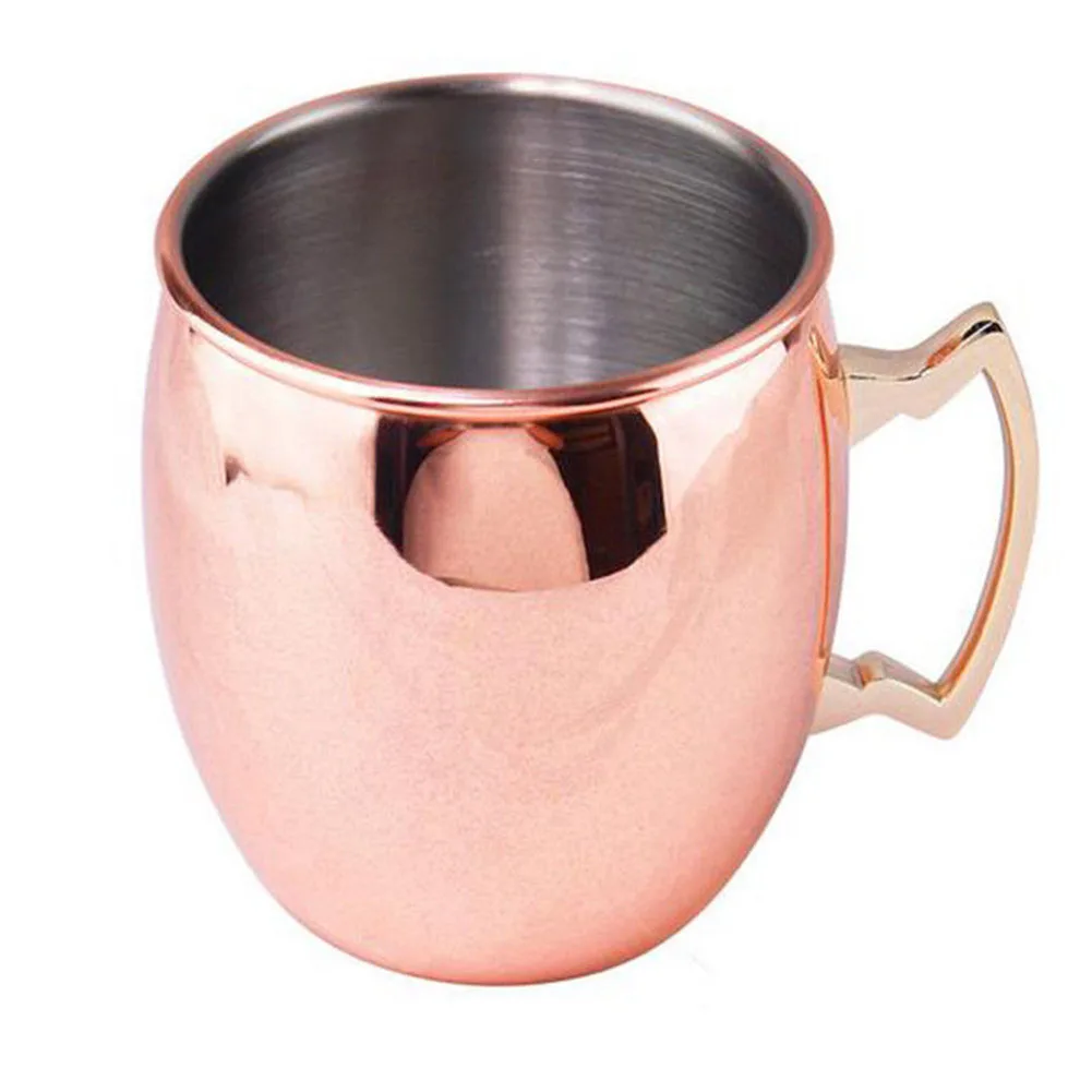 Drinkware Coffee Mule Mugs Drinking Cups With Handles Fabala Glossy Restaurant Stainless Steel Wine Copper-plated Simple 530ml Drinkware Coffee Mule Mugs Drinking Cups With Handles Fabala Glossy Restaurant Stainless Steel Wine Copper-plated Simple 530ml