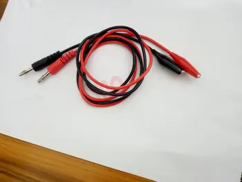 

2pcs 80CM High Voltage Silicone Cable Test clip Alligator TO 4MM Banana Plug