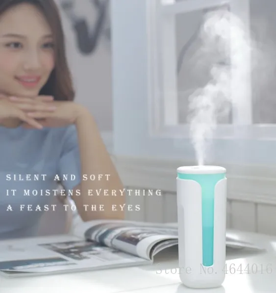 

260ML Ultrasonic Humidifier Air Purifier for Home Car Portable Travel USB Mini Air Diffuser Humidifiers Humificador with Light