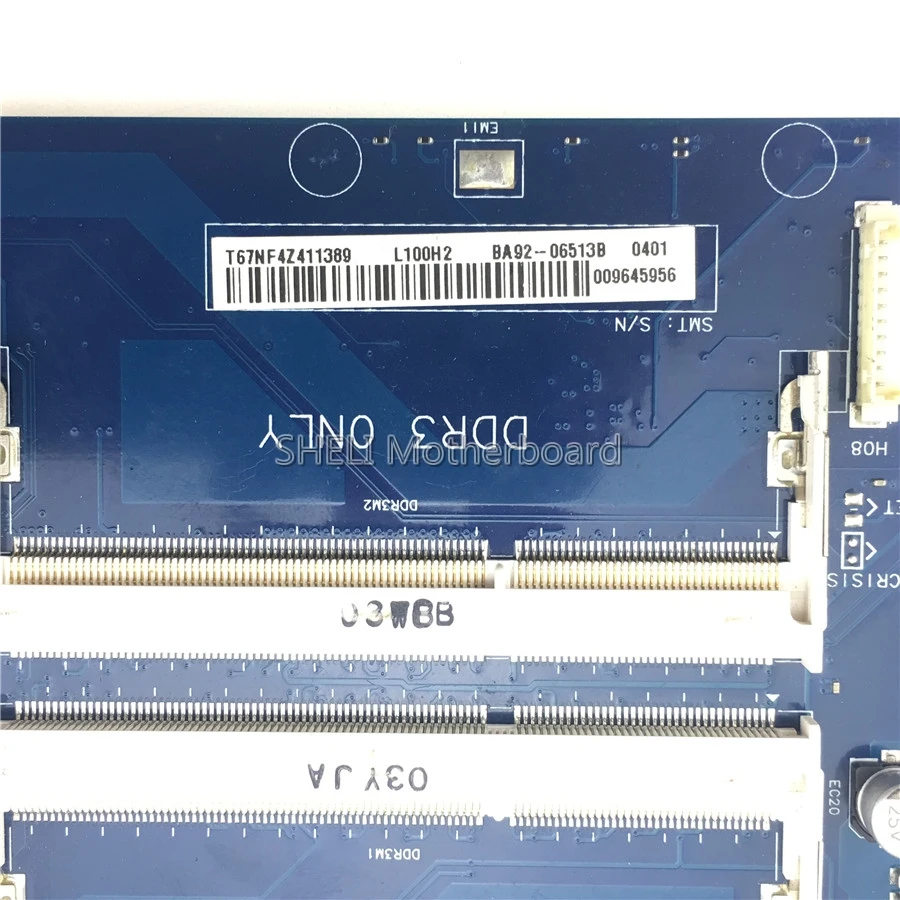 BA92-06513A BA92-06513B Laptop Motherboard For Samsung R580 NP-R580 BA41-01174A BREMEN-M L100H2 HM55 GT310M DDR3 3