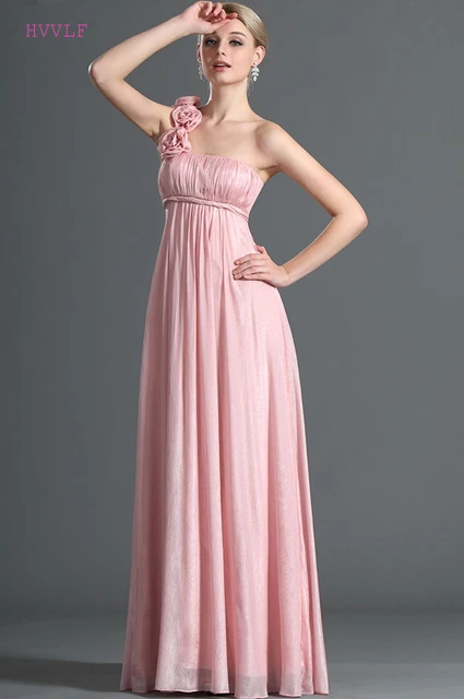 Special Price Pink 2019 Cheap Bridesmaid Dresses Under 50 A-line One-shoulder Chiffon Flowers Long Wedding Party Dresses Special Price Pink 2019 Cheap Bridesmaid Dresses Under 50 A-line One-shoulder Chiffon Flowers Long Wedding Party Dresses