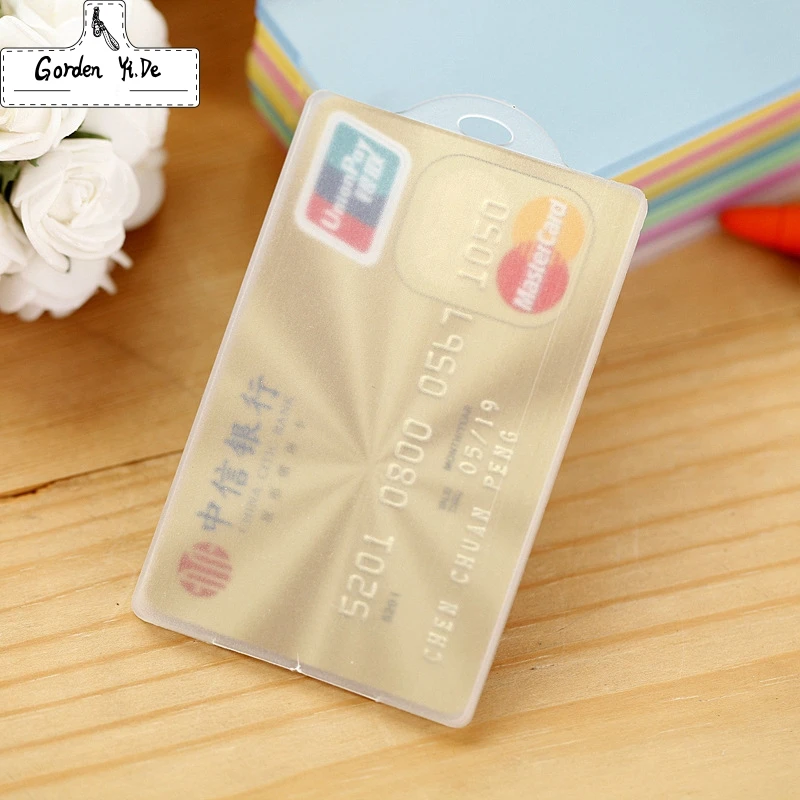 

New 2019 Plastic card case holder Bank Credit Card Holders Bus ID Holders Identity Badge with Transparent Card buy two get one