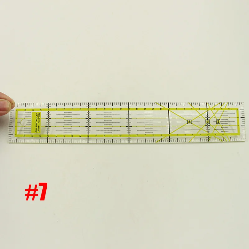 Прозрачный инструмент для шитья, лоскутного шитья, полный стиль, сетка для шитья, для резки, для портновского ремесла, для шитья, правило A4 A3, коврик для резки - Цвет: NO.7