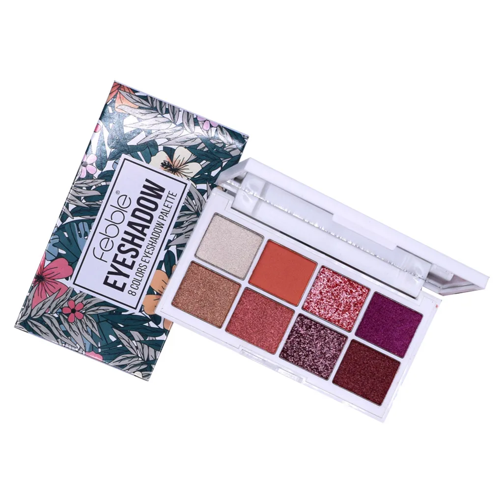 

Professional Makeup Shimmer Glitter Eye Shadow Powder Palette Womens Matte New Powder Palette 8 Colors Eyeshadow Tray Pattle