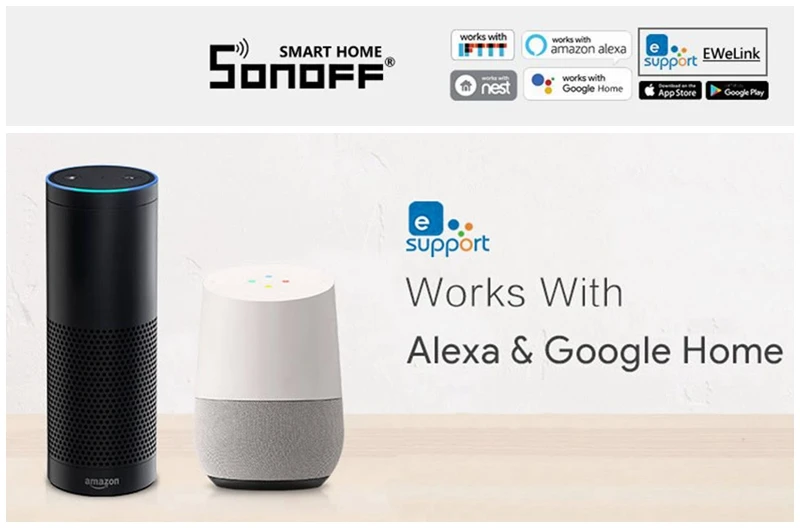 Sonoff Slampher E27 WiFi светильник-держатель RF 433 МГц беспроводной Wifi переключатель умный дом для Alexa Google Home приложение дистанционное управление