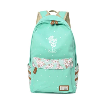 

XXXtentacion Backpack College Style Flower wave lover point Rucksacks British flag Teenagers Backpacks Fashion Bags