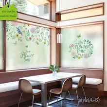 Пользовательский размер декоративная оконная пленка статичный клеящийся для личного пространства стеклянные наклейки витражная Водонепроницаемая столовая магазин