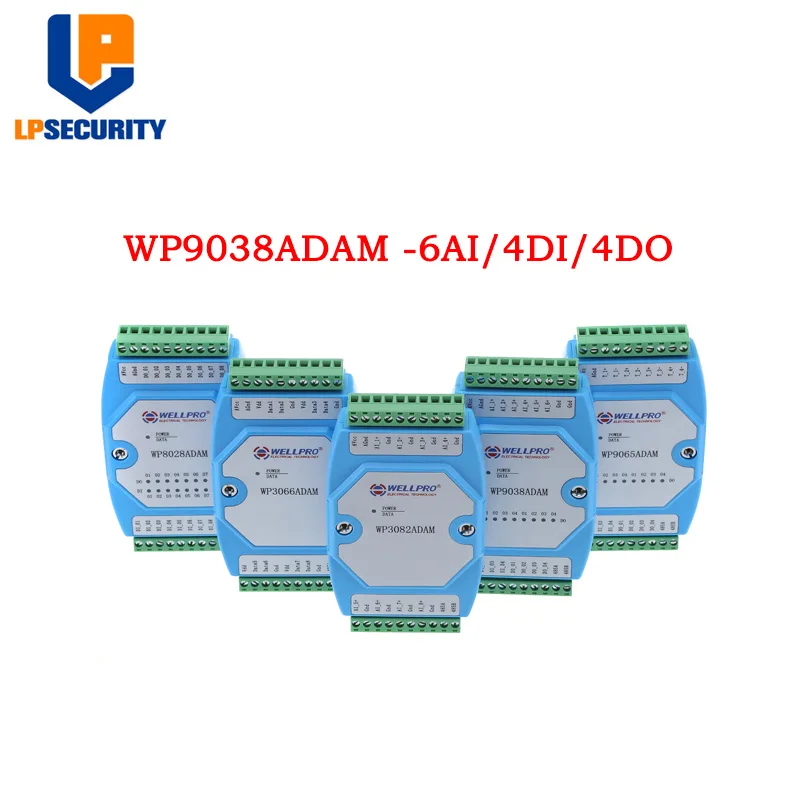 WP9038ADAM 6AI/4DI/4DO Modbus 4-20mA RS485 MODBUS RTU