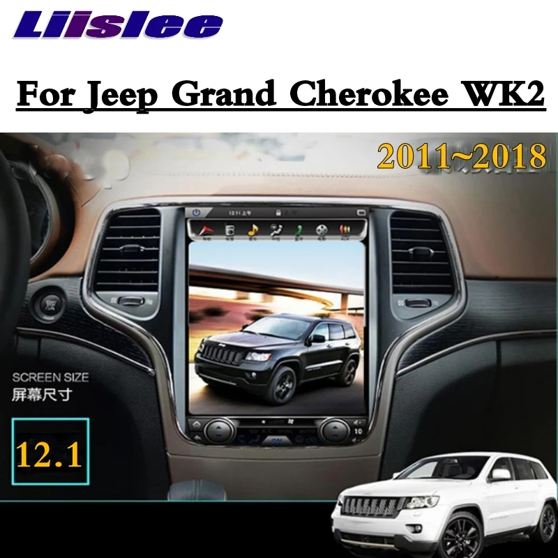 Для Jeep Grand Cherokee WK2 2011~ NAVI LiisLee Автомобильный мультимедийный gps wifi Аудио Радио Навигация 12," 9" большой экран