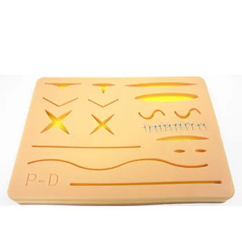 

Surgical Skin Suture Practice Silicone Pad with Wound Simulated Skin Suture Module High Quality Surgical Equipment