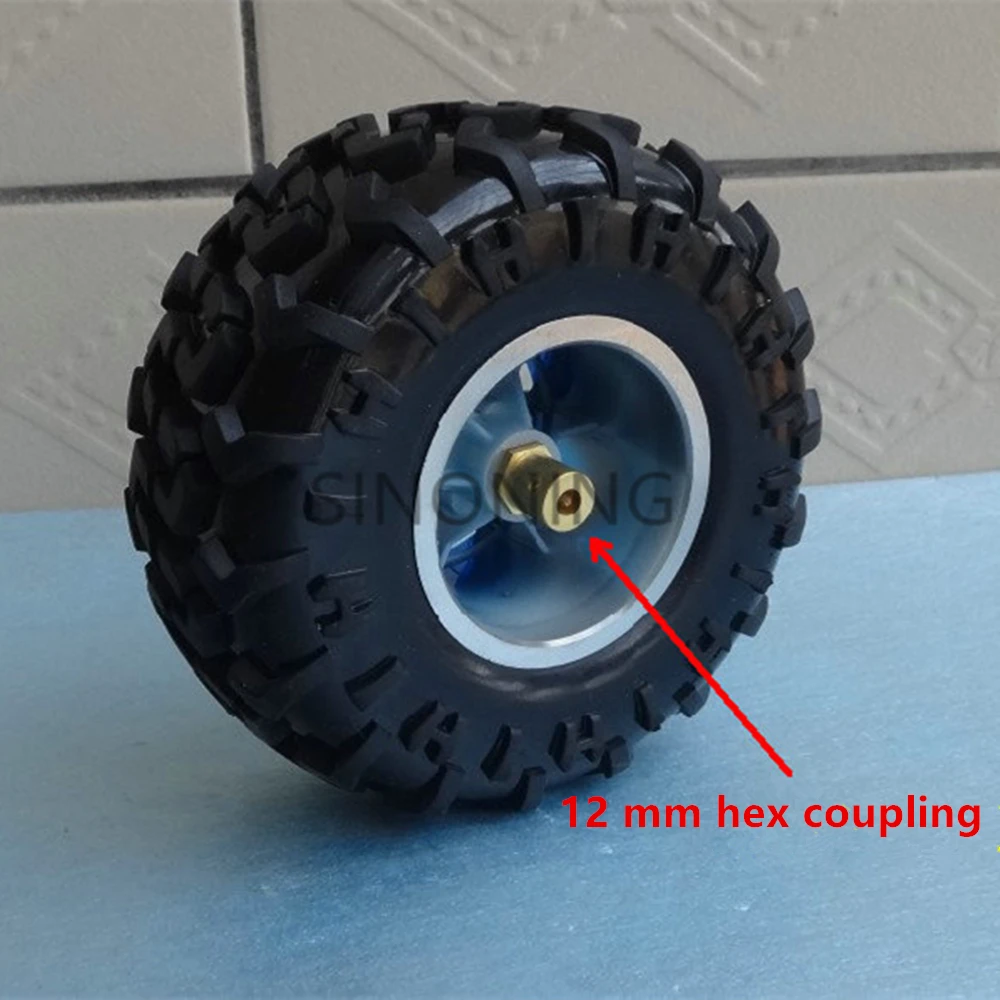 6pcs 130mm diameter supper big robot car wheel