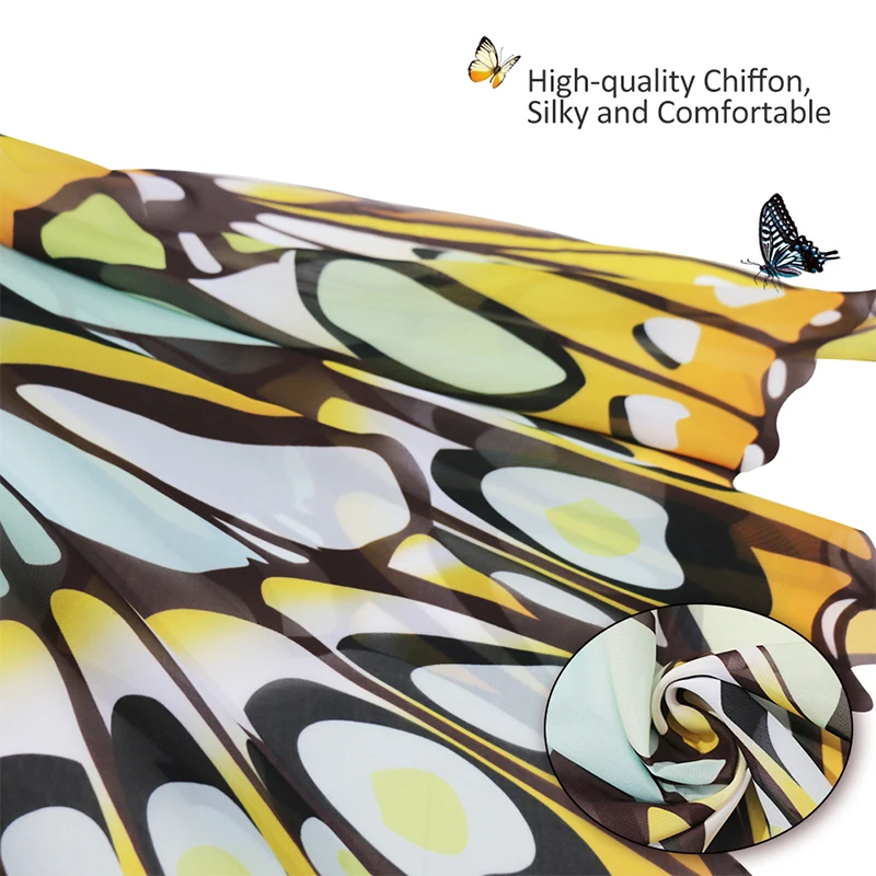 3-9 Y.O Special Favorite Butterfly Wing Mask Costume Child Party School Play Butterfly Baby Shower Beach Play Sunscreen Suit 