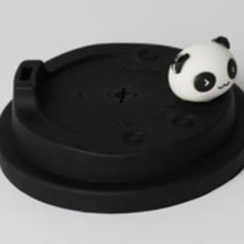 500 шт./лот 9 см мультфильм Стиль многоразовый силикон крышкой панда арбуз Клубника Стиль чашка для кофе и молока силиконовая крышка для стакана чехол для бутылок крышками