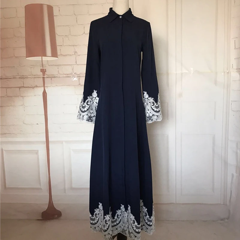 Abaya Dubai Kaftan Arabic Lace Maxi Kimono Hijab Muslim Dress Caftan Abayas For Women Elbise Turkish Islamic Clothing