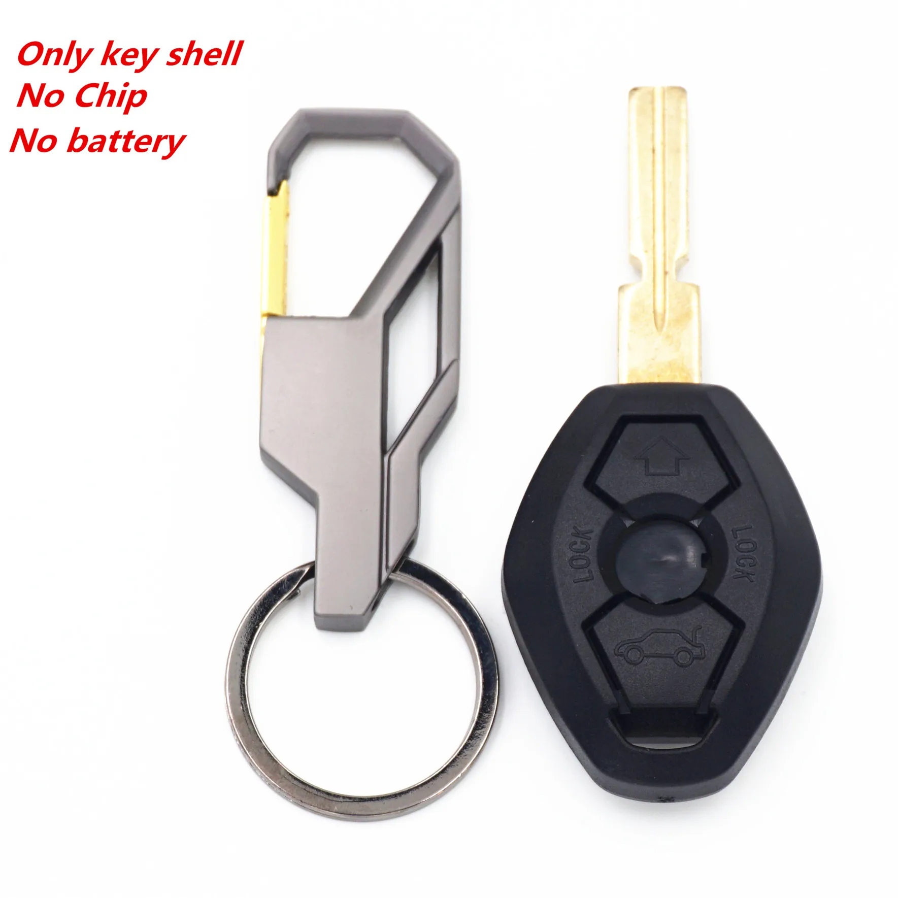 

WFMJ 3 Buttons Remote Smart Key Case Chain Shell Fob For BMW 3 5 7 8 Series M3 M5 M6 X3 E39 E60 E61 Z3 Z4 Z8 325i 525i 330i