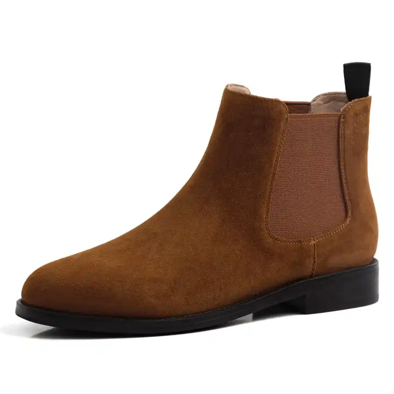 red suede chelsea boots womens