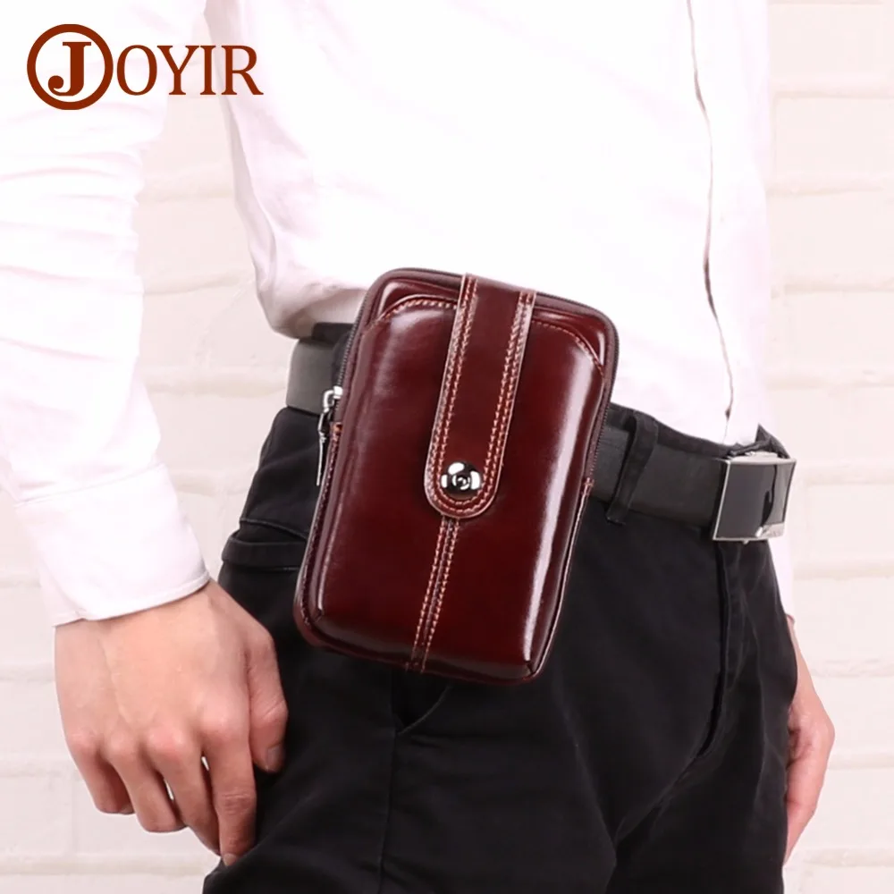 

Man Genuine Leather Vintage Hip Bag Fanny PackFor High Quality Men's Waist Bag Fanny Pack Waist Pack Pouch Phone Belt Bag