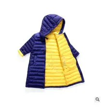 

Children's winter jackets boys long jacket duck down Padded girls jacket kids parka Warm hooded Outerwear snow wear 3-12Y Parkas