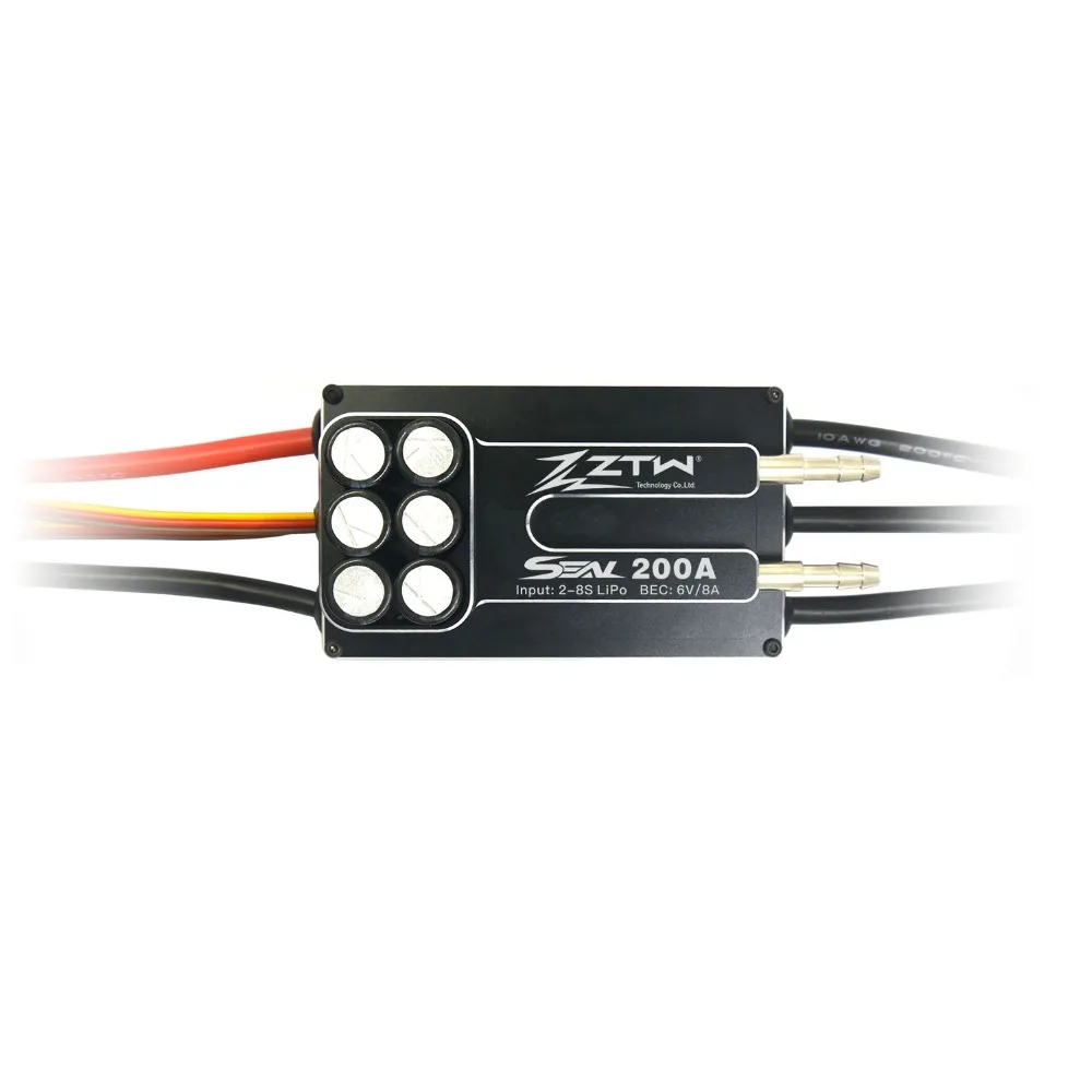 ZTW SEAL 200A SBEC 8A 8S бесщеточный ESC Отличная производительность для RC лодки с вперед и назад двусторонней