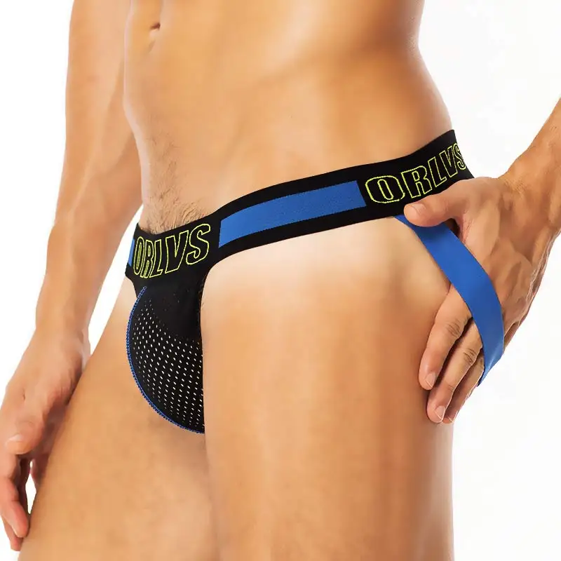 Мужское нижнее белье с веселыми рисунками ORLVS jockstrap сексуальное мужское стринги