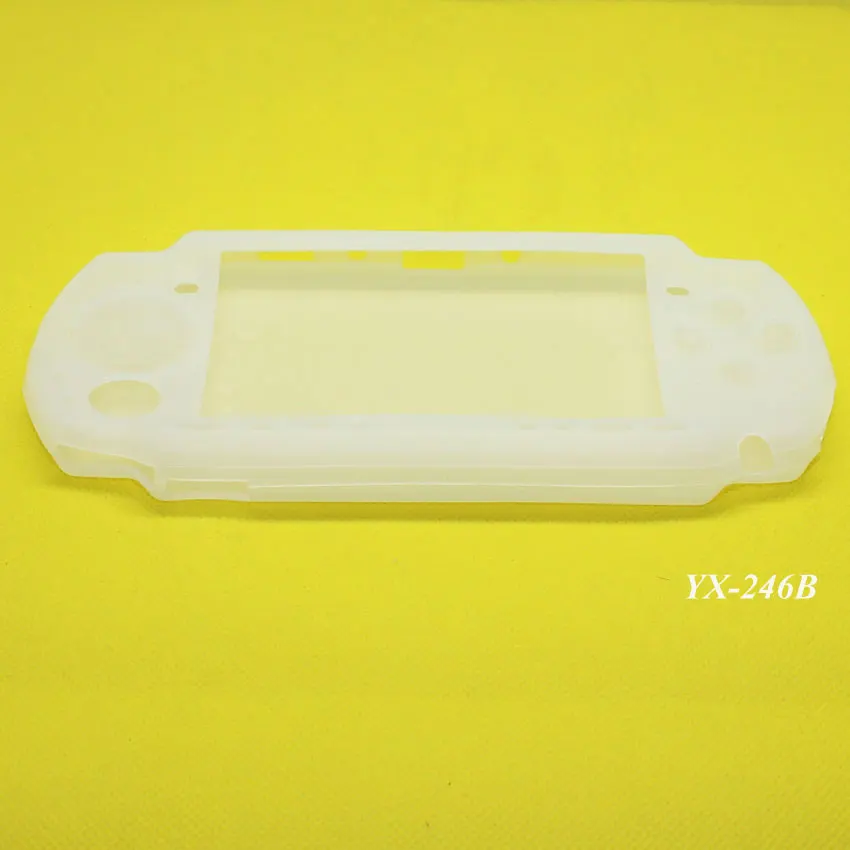 Cltgxdd YX-246, 4 цвета, мягкий силиконовый резиновый чехол для psp 2000 3000, игровой контроллер, мягкий гелевый защитный чехол - Цвет: B for White