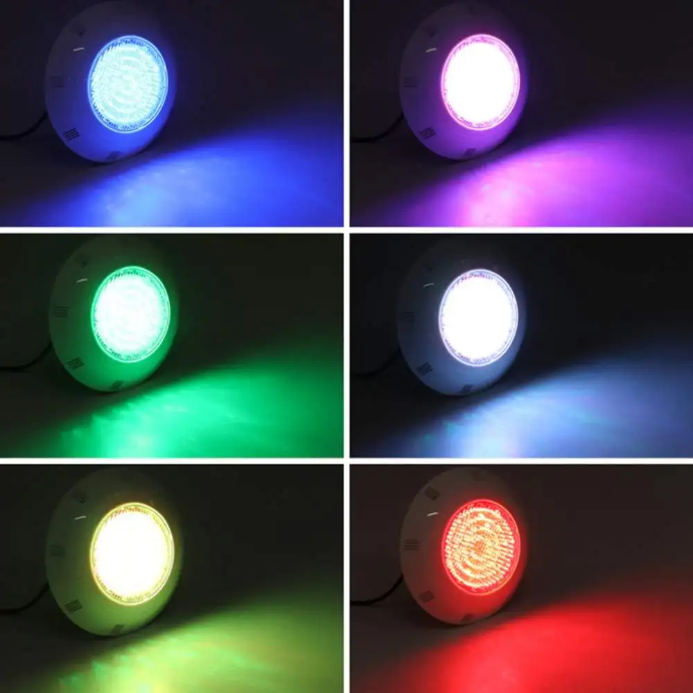 

Smuxi Swimming Pool Light 35W AC12V/DC12-24V RGB+Remote Controller Outdoor Lighting IP68 Waterproof Underwater Lamp Pond Light