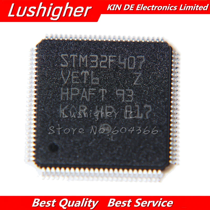 5 шт. STM32F407VET6 LQFP100 STM32F407 QFP новый оригинальный IC | Электронные компоненты и
