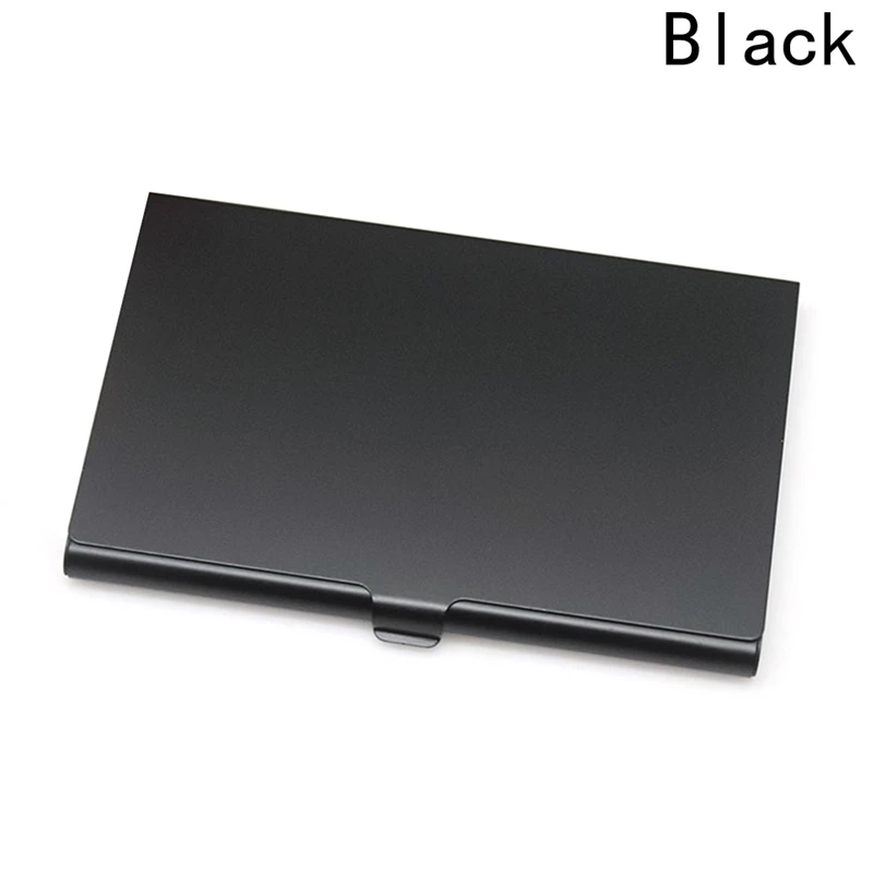 1 PCS High Quality Solid Color Alloy Card Holder Slim Package Business Case Box Card Business ID Credit Card Holders