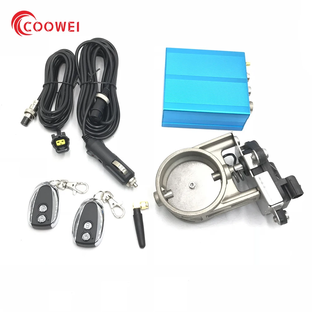 2.0" 2.36" 2.5" 3.0" Exhaust Valve Flap Control+Electric Control Box For Exhaust Catback Downpipe Multi size