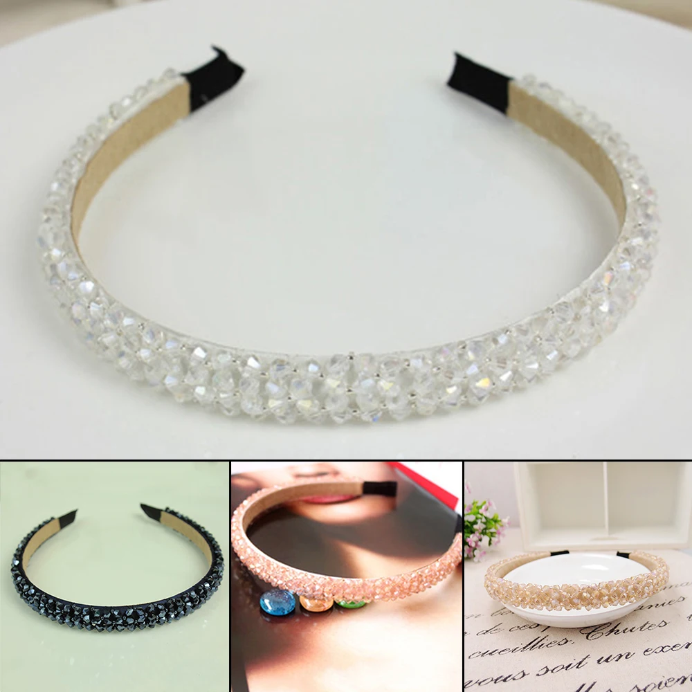 Buy 1 pcs Crystal Headbands Fashion Crystal Shiny Wide