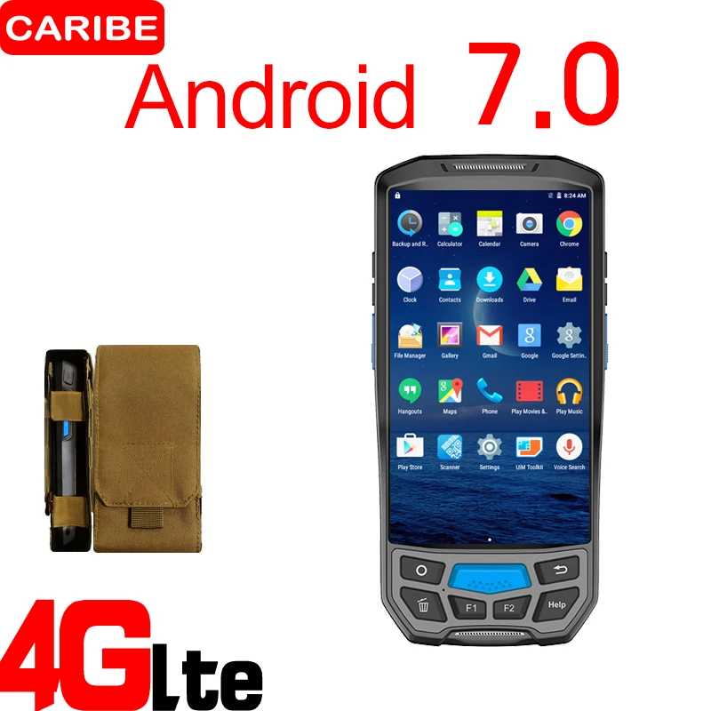 CARIBE PDA الباركود ماسحة ماكينة نقاط بيع بنظام أندرويد مع قارئ اتصال المدى القريب شاشة تعمل باللمس المحمولة CARIBE PDA الباركود ماسحة ماكينة نقاط بيع بنظام أندرويد مع قارئ اتصال المدى القريب شاشة تعمل باللمس المحمولة