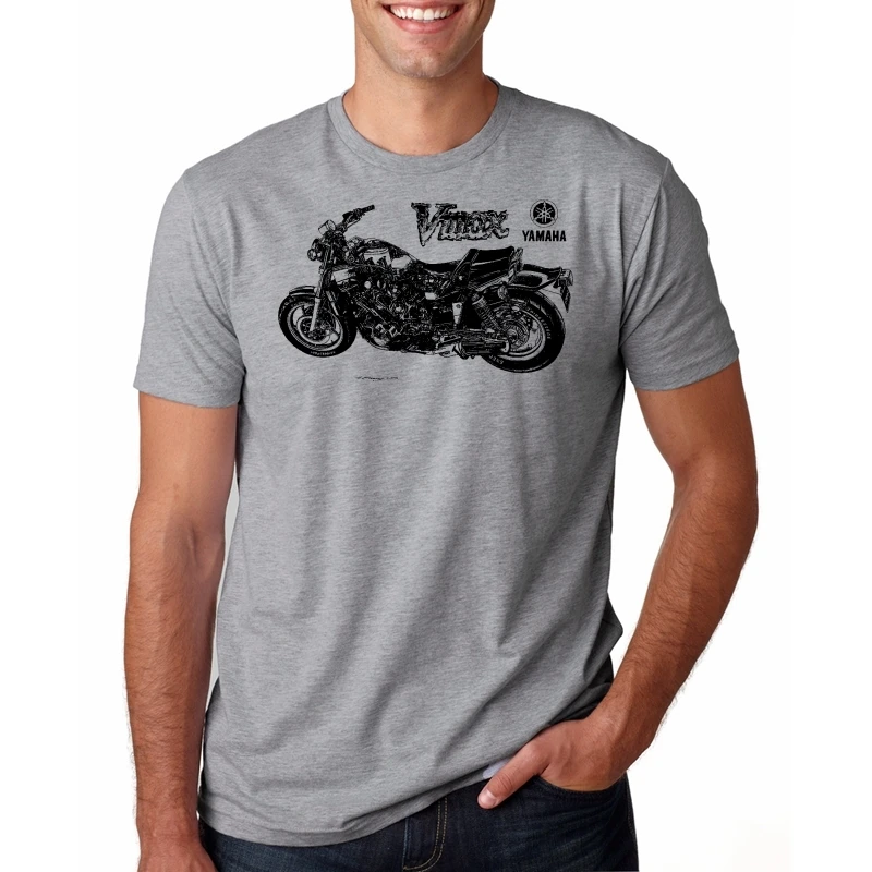 

Mens V-max Vmax 1200 1700 Custom T-shirt Summer New men Fashion t shirt