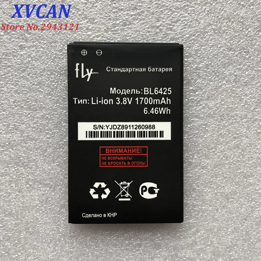 Высококачественная Новинка для FLY BL6425 Оригинальная батарея 1700 мАч запасные части
