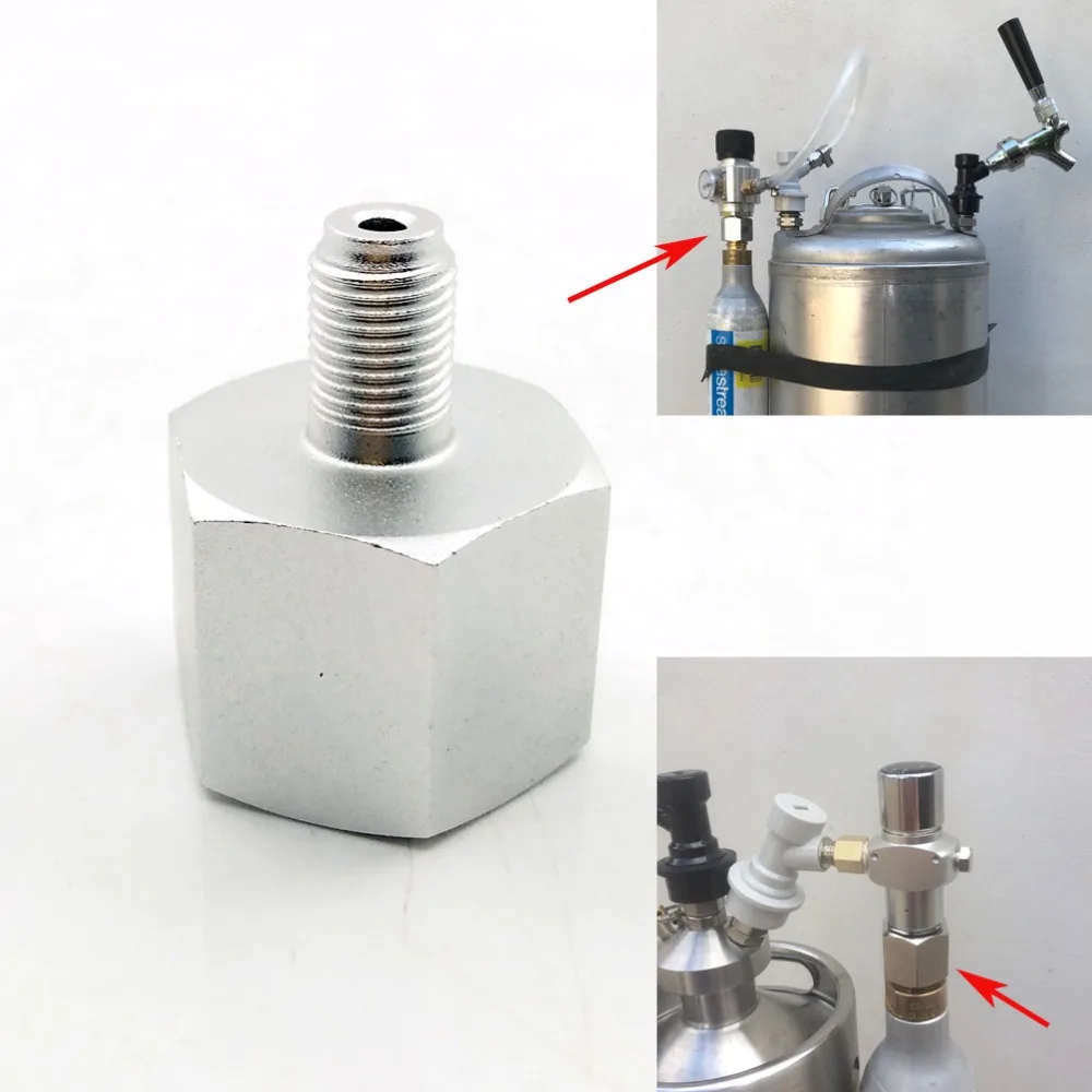 Sodastream Co2 адаптер 3/8UNF-24 для мини-регулятор Homebrew пиво Стандартный кег