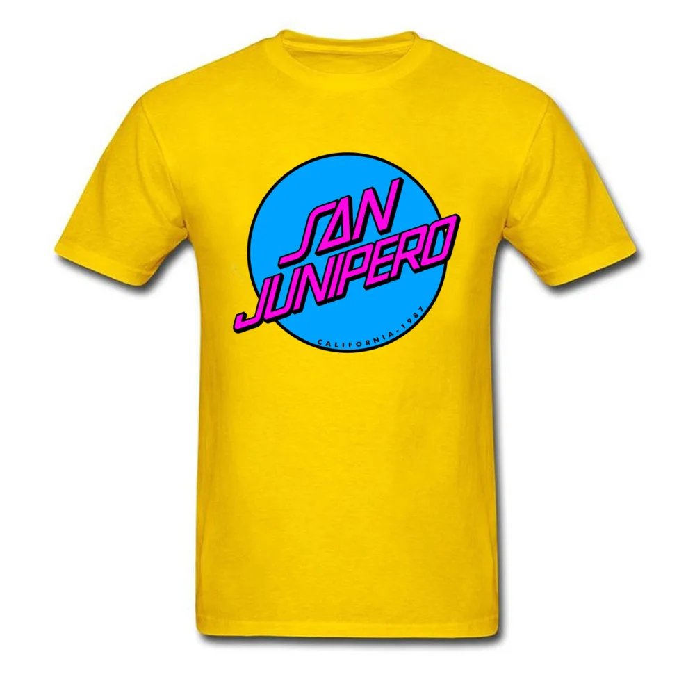 Tops Shirt beach town 1987 11442 ostern Day Special Printed Short Sleeve Pure Cotton Crew Neck Men T Shirts Printed Tee Shirts beach town 1987 11442 yellow