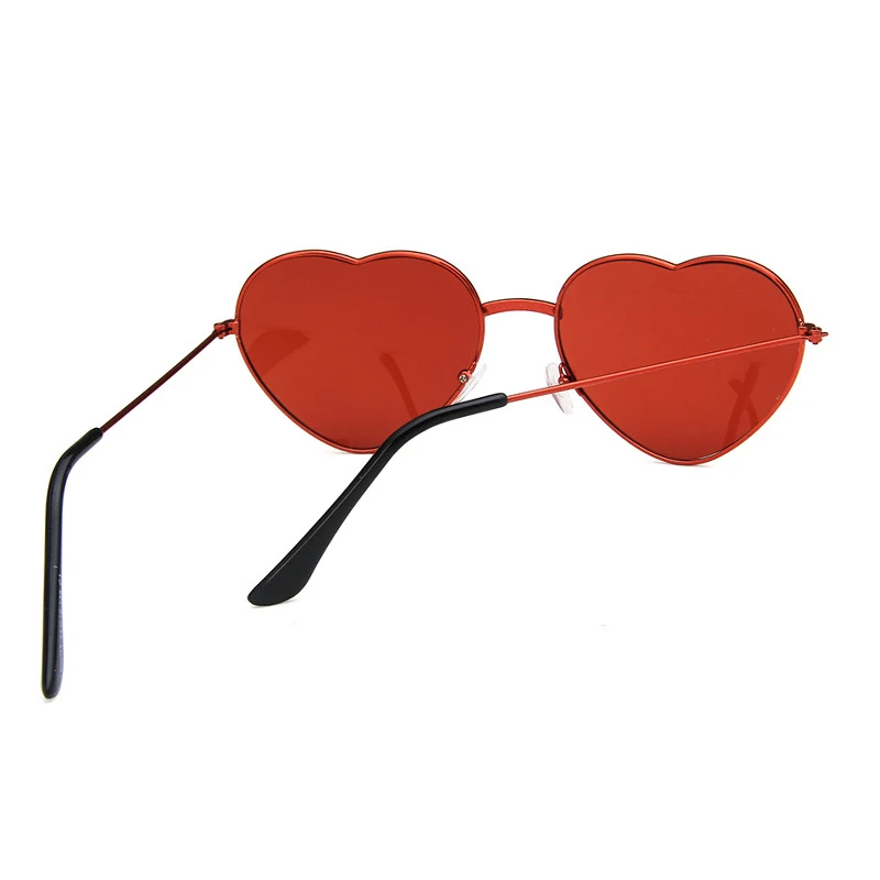 Ladies Heart Shaped Sunglasses Women Metal Frame UV400 yuanzhiweilai Brand Designer Cat Eye Sun Retro glasses