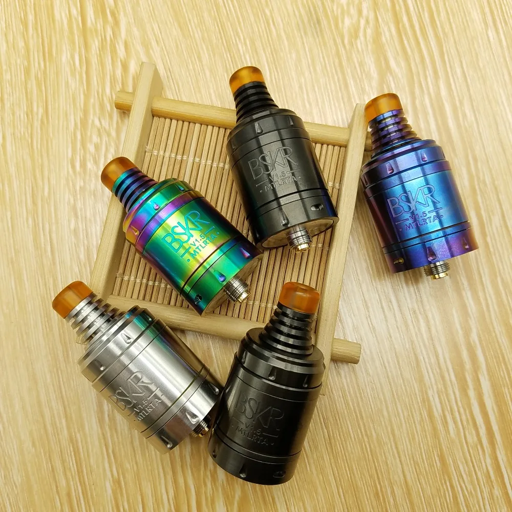 

Berserker V1.5 MTL RTA Atomizer 2.5ML Capacity 24mm Diameter Tank New Slot Airflow Design Fit 510 Thread e-Cigarette Mod