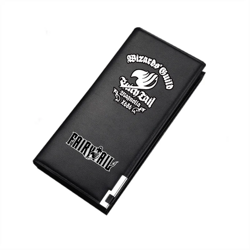 

Fairy Tail Logo Print Cartoon Women ID Card Holder Long Wallet PU Leather Wallets Lady Clutch Anime Short Wallet Money Bag