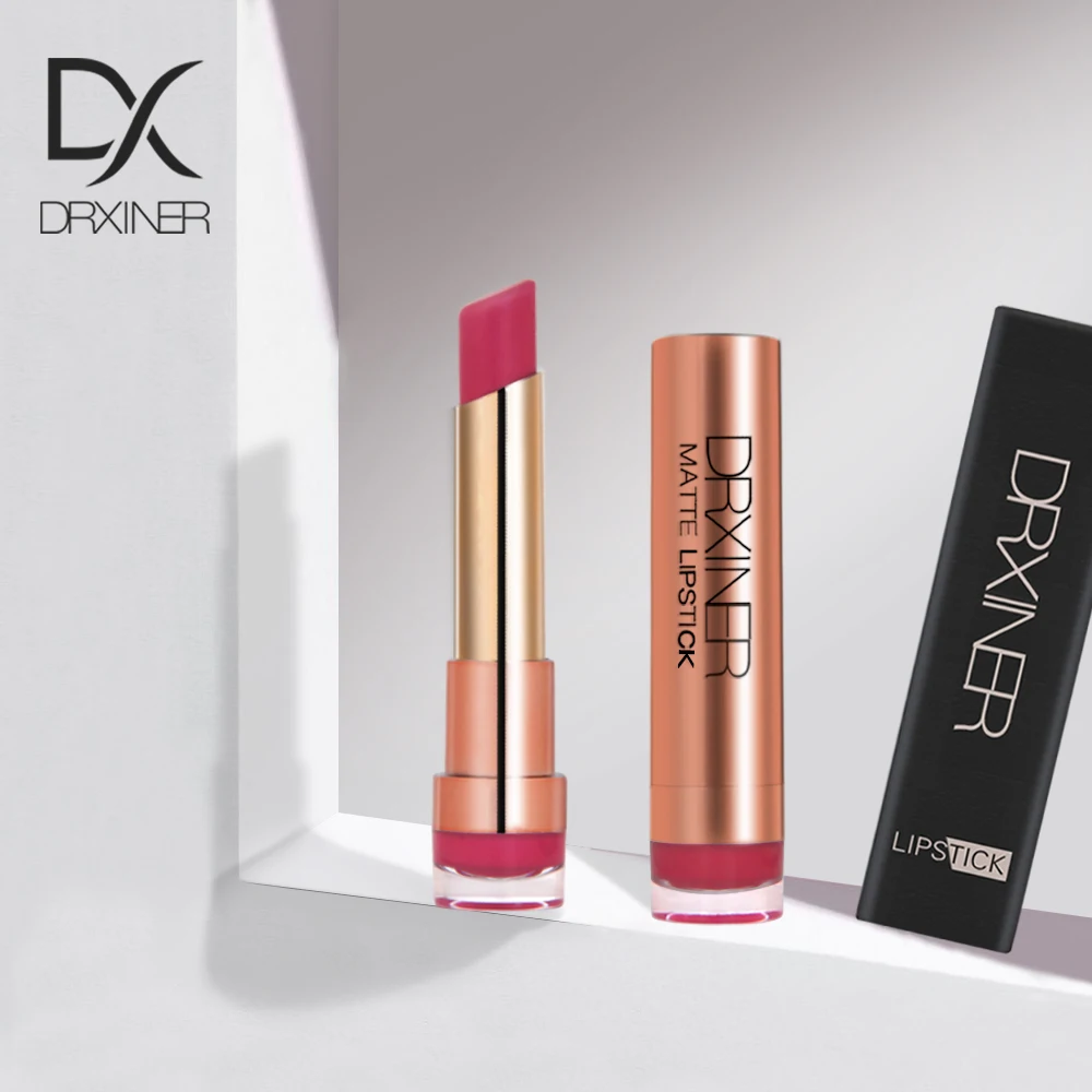 

DRXINER New Matte Lipstick Labiales Batom Lipstick Set Lip Stick Pintalabios Mate Velvet Nude Lipsticks Waterproof Lippenstift