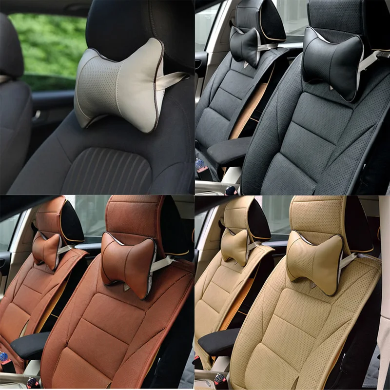 CQD Light PU leather Warm car seat hole digging winter car headrest