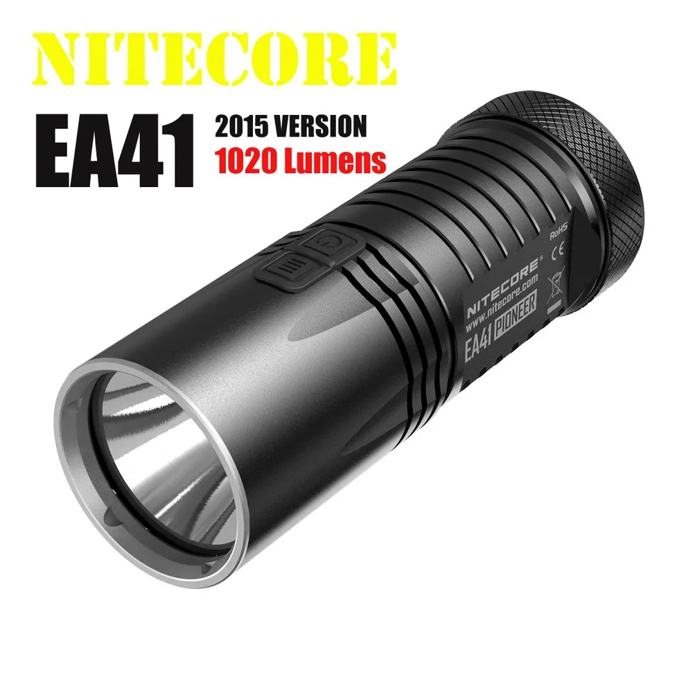 Версия Nitecore EA41 Cree XM-L2 U2 светодиодный фонарик 1020 люменов 4* AA батареи с оригинальной посылка