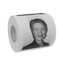 Новое поступление Забавный 1 шт. Hilary Clinton тонкая оберточная бумага туалетной бумаги рулон Забавный розыгрыш Шутка Подарок 2 слоя 240 лист