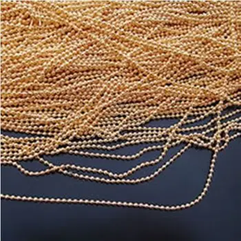 

diy bead chain 1.2mm gold bead link chain 5 METERS/ LOT free shipping