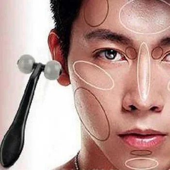 

2pcs/lot T type face skin massager men's mini handheld face Health care beauty massage Free Shipping