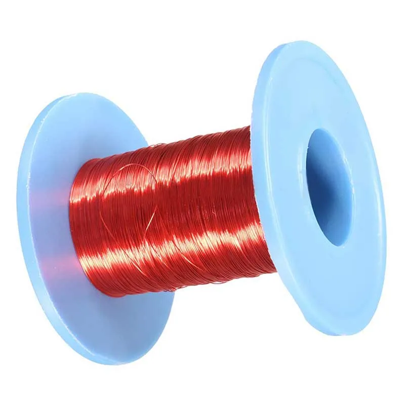 Mayitr Magnet Wire 100m*0.2mm QA Enameled Copper Wire Red Magnetic Wire For Inductance Coil Relay Electric Meter Coil Winding