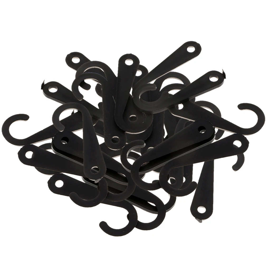 50pcs Plastic J Hooks Fasteners Socks T-Shirt Clothing Display Hanger